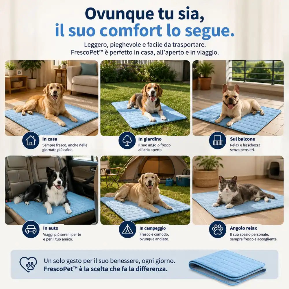 FreshPet™ | Tappetino Refrigerante per Cane e Gatto