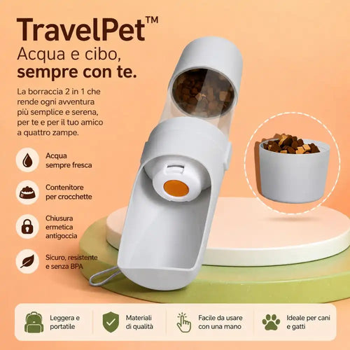 TravelPet™ | Borraccia Portatile per Cani con Dispenser